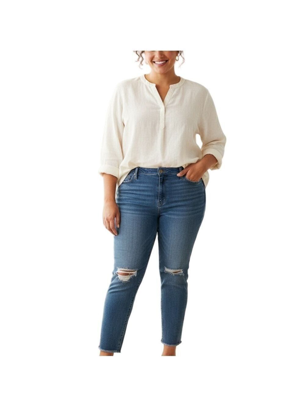 MADEWELL 9” Mid-Rise Skinny Jeans Plus size 24W